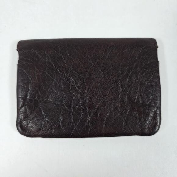 Vintage Small Brown Leather Buxton Wallet Credit Business Card Holder Mini Cash - Picture 3 of 8